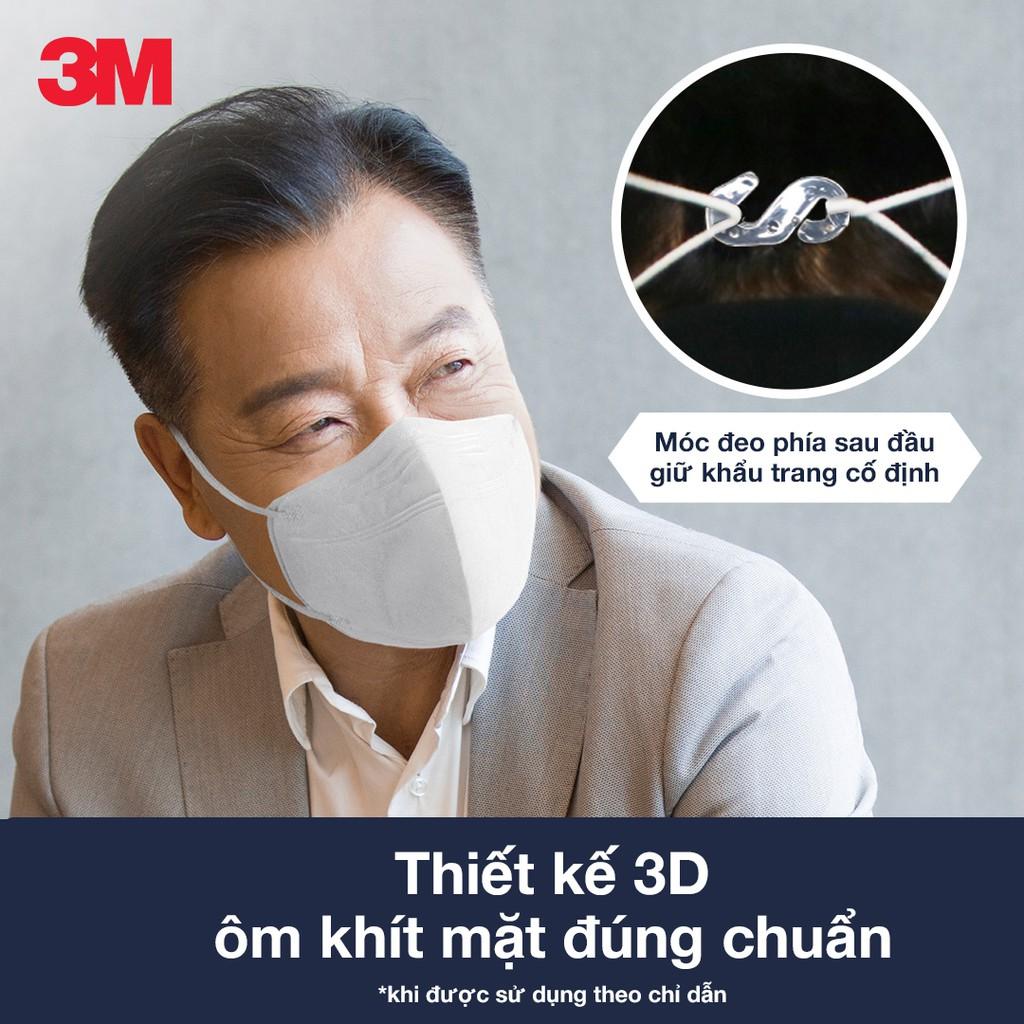 Combo 10 cái Khẩu Trang 3M 9013 đạt chuẩn KF94, Ngăn ngừa bụi mịn PM2.5 Trắng - Đen