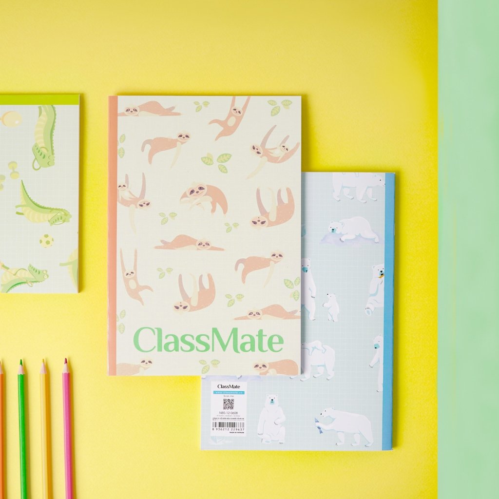 Lốc 5 Vở KN Classmate 120 Trang Pattern NB5-12-0608 - Bìa Vở Cán Vân Chống Nước