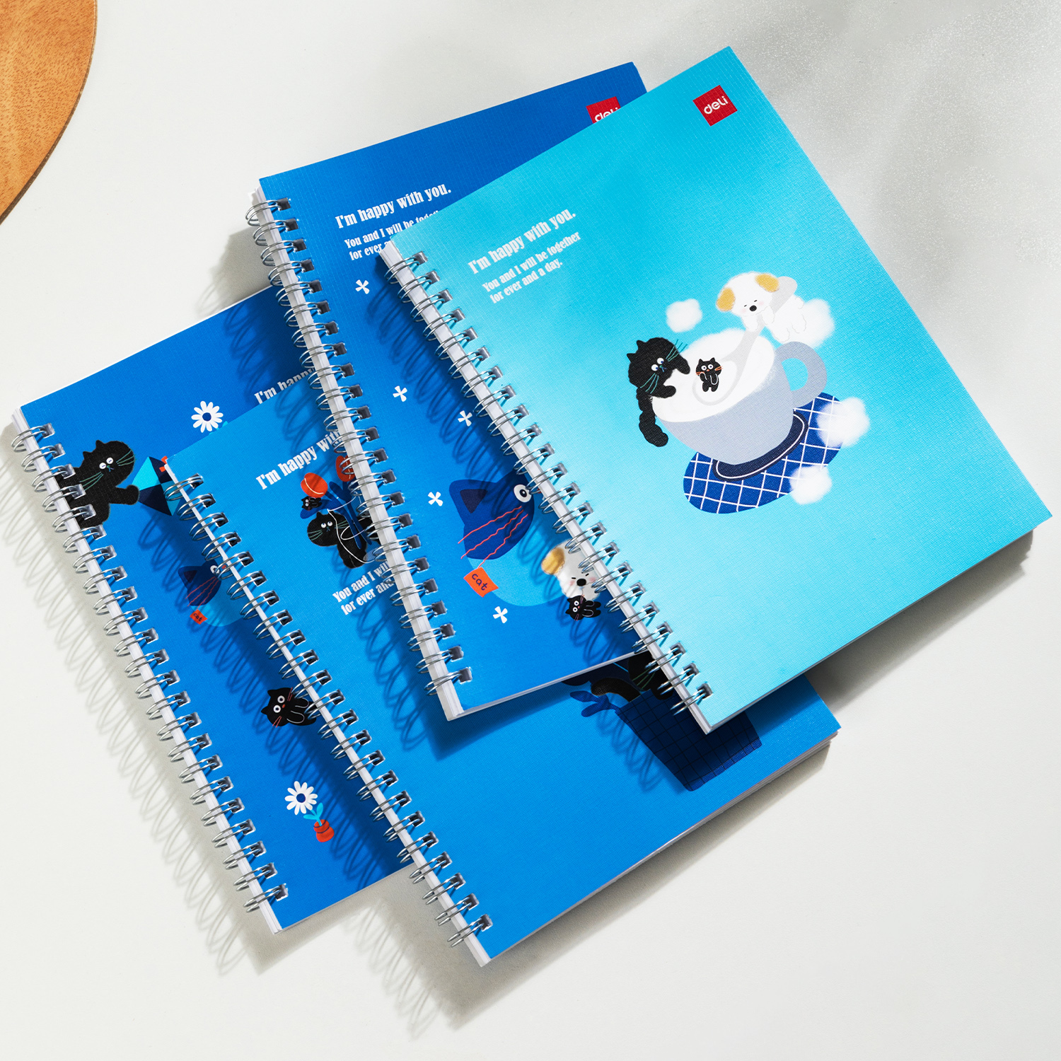 Sổ Tay Ghi Chép Lò Xo Kẻ Ngang A5 Gáy Xoắn 120 Trang Deli - Phù Hợp Làm Sổ Kế Hoach Planner, Viết Nhật Kí, Tập Vở Học Sinh Sổ Tay Văn Phòng - Màu Ngẫu Nhiên - LA560 ELA560 LPA560
