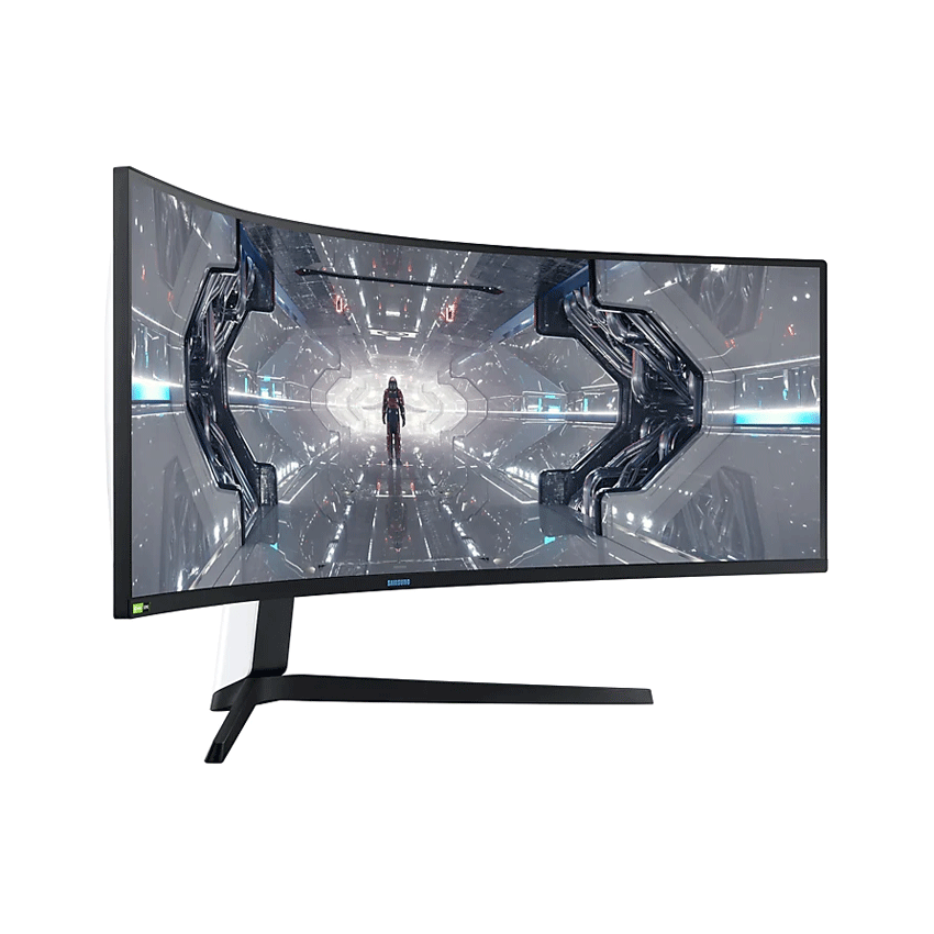 Màn Hình Cong Gaming Samsung LC49G95TSSEXXV ( 49 Inch DQHD VA (5,120 x 1,440) 240Hz / 1ms / DP 1.4 / HDMI / USB Ports / Jack Audio 3.5 / G-Sync ) - Hàng Chính Hãng