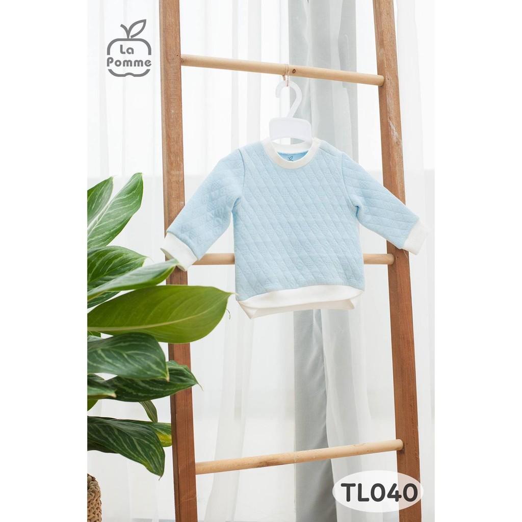 Áo dài tay gấu bo chồng chéo Lapome