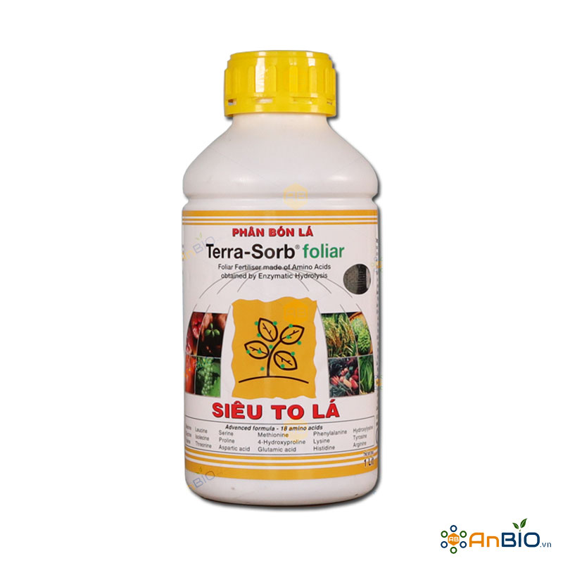 Phân Bón Hữu Cơ TERRA-SORB Foliar SIÊU TO LÁ Chai 1 Lít