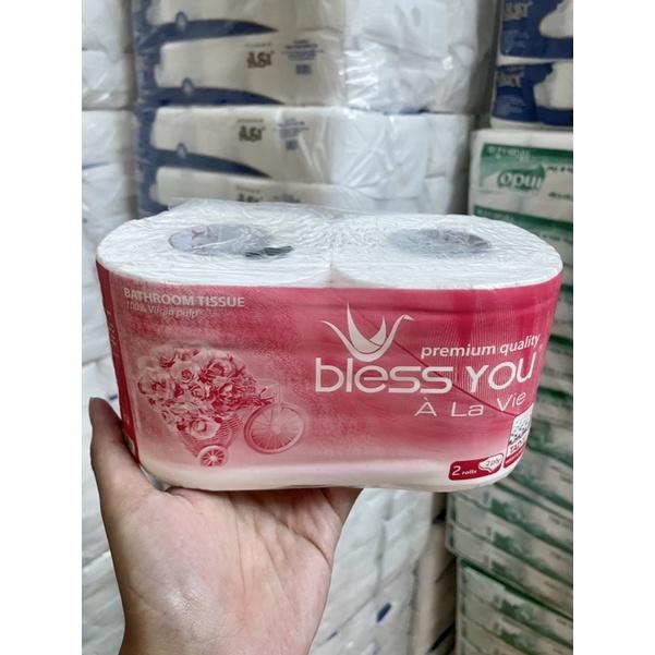 Lốc 10 Cuộn Giấy Vệ Sinh Bless You À La Vie Cao Cấp Mềm Mịn