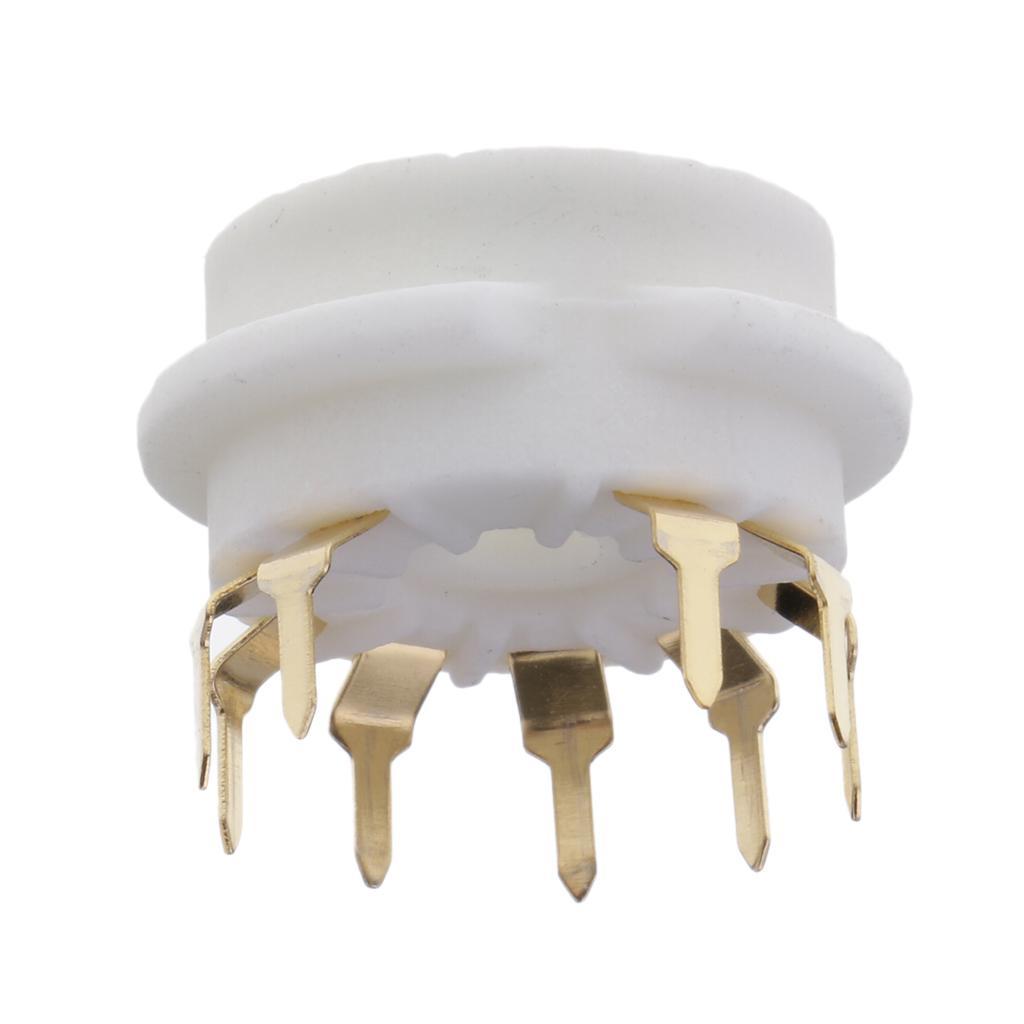 9pin PCB Mounting Vacuum Tube Socket GZC9-B-G for 12AX7,12AT7,E88CC,ECC83