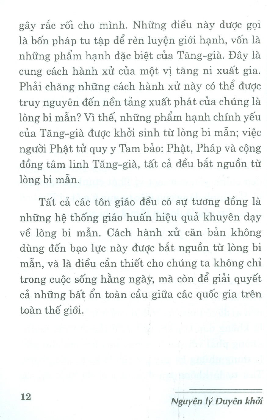 Nguyên Lý Duyên Khởi - Bài Giảng Về 12 Nhân Duyên Và Cách Vận Dụng Vào Sự Tu Tập Theo Phật Giáo Tây Tạng