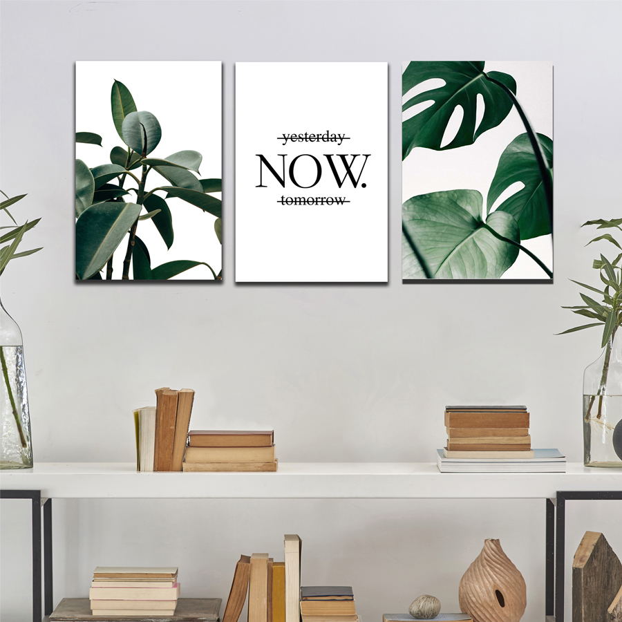 Bộ 3 Tranh Canvas - Tặng Kèm Đinh Treo Tranh Chuyên Dụng - Khung Hình Phạm Gia PG92