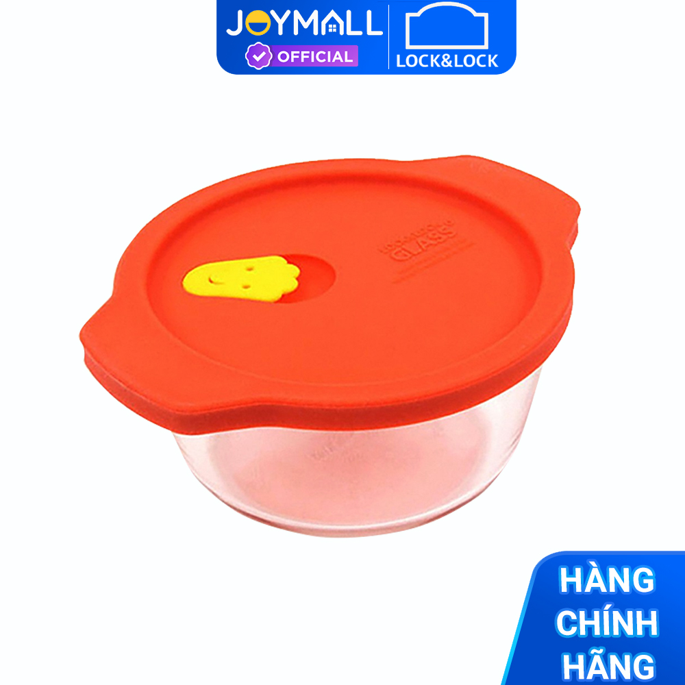 Hộp Thủy Tinh Chịu Nhiệt Lock&amp;Lock Rice Container LLG506R (460ml) - Nắp Đỏ