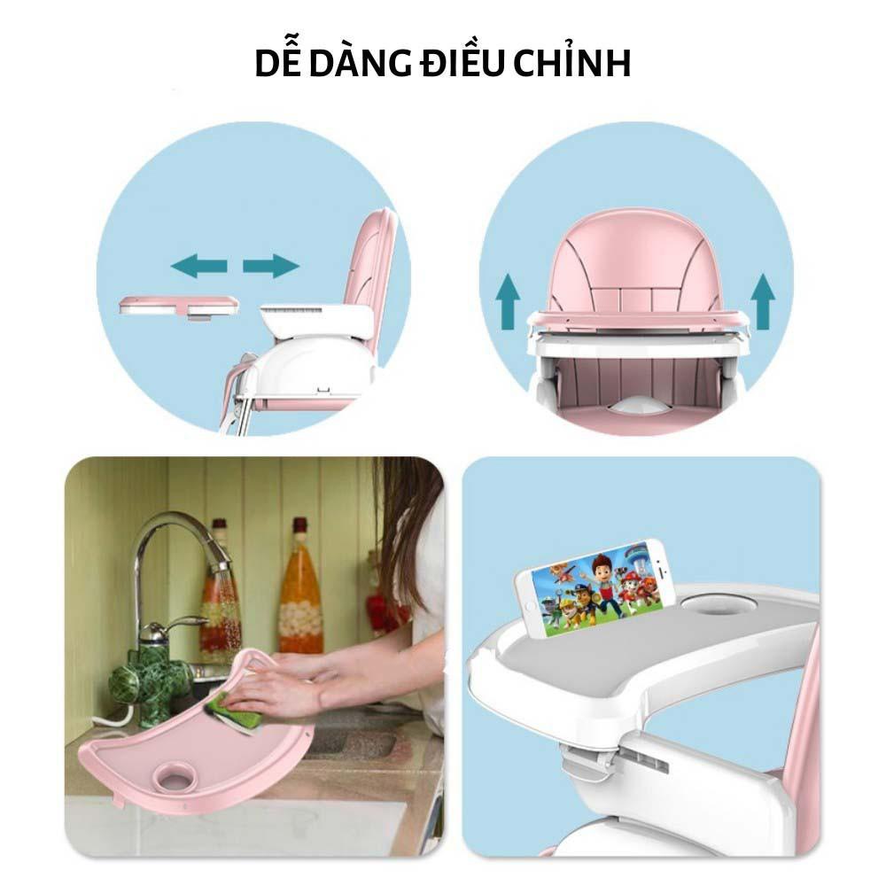 Ghế ngồi ăn dặm có bánh xe, đệm và đồ chơi Cody cho bé yêu