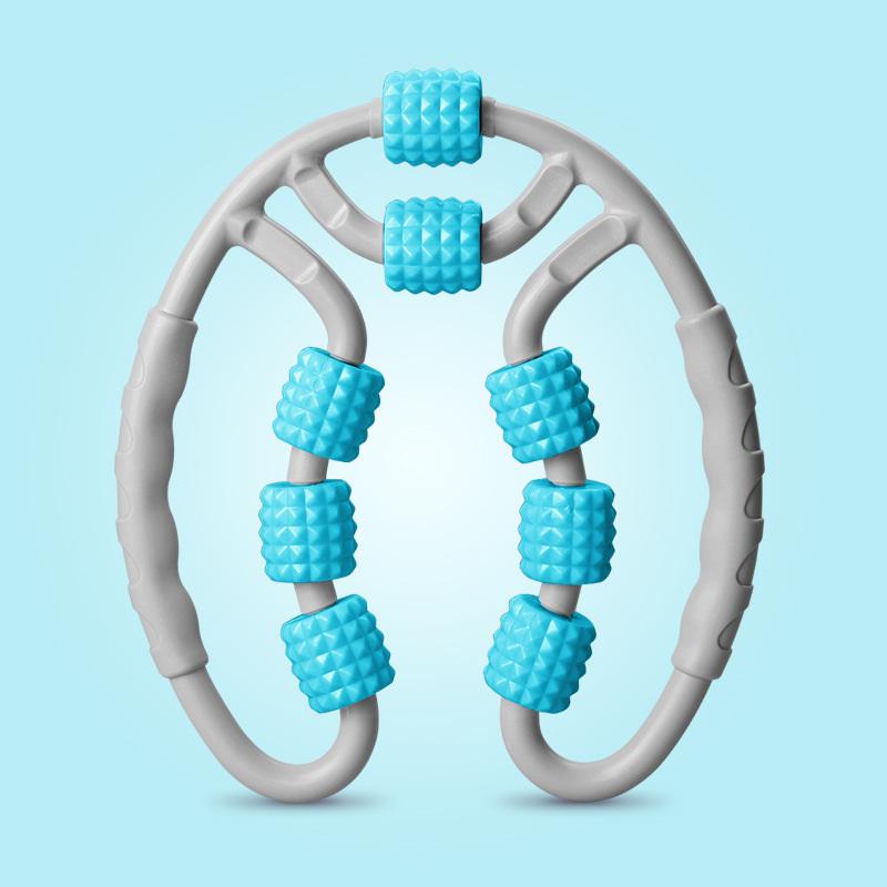 Hình Khuyên Cầm Tay Kẹp Bê Con Lăn Massage Thư Giãn Cơ Bắp Con Lăn Stovepipe 8 Bánh Yoga Vòng Chân Máy Massage 2021 Phong Cách Mới