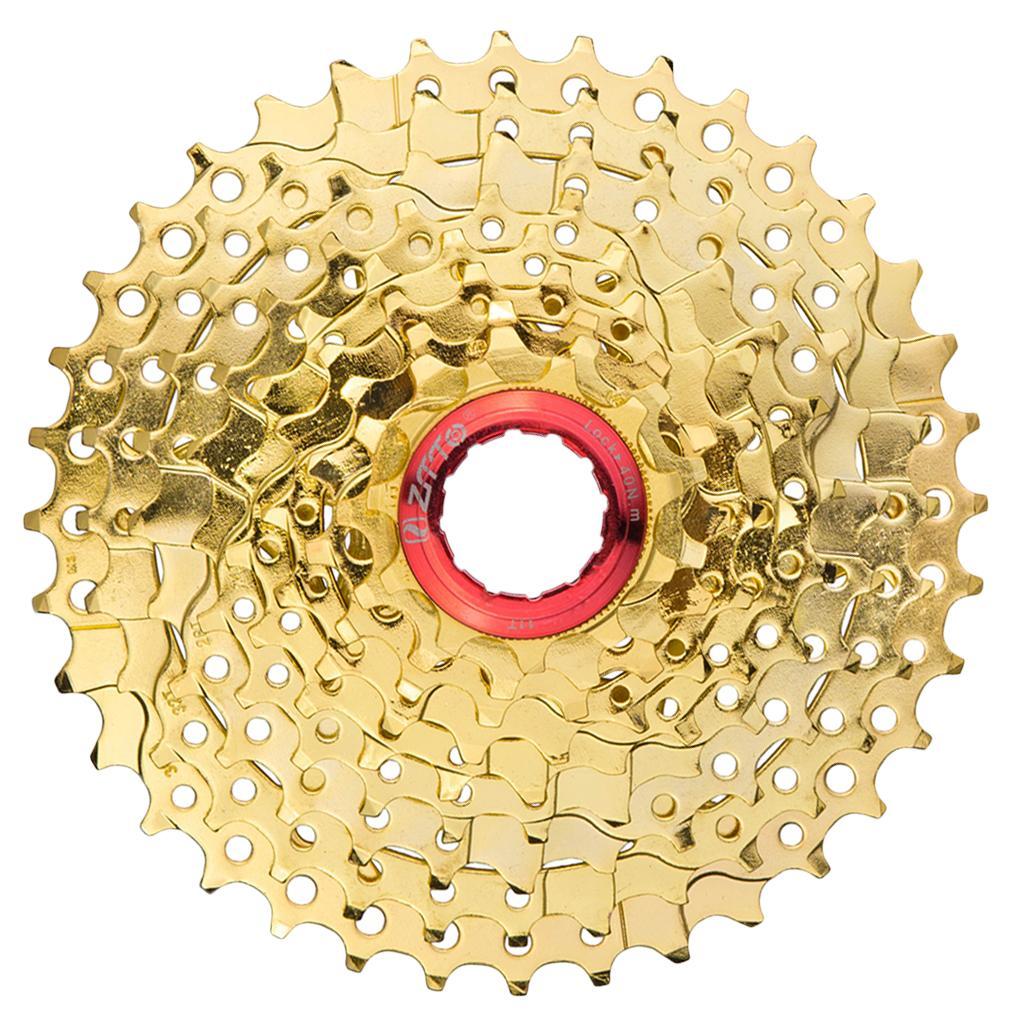 Bike Steel  Freewheel 9 Speed 11-36T  Flywheel Gold