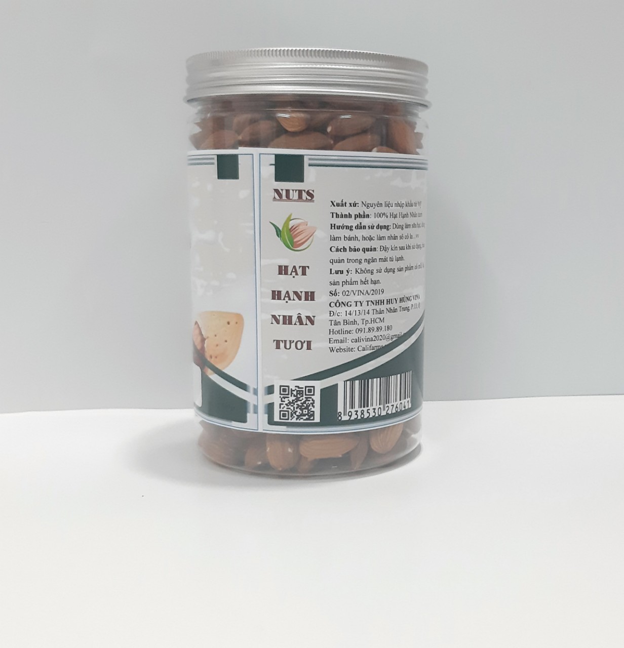 500G Hạnh nhân tươi Mỹ Califarms (Hạnh nhân sống)