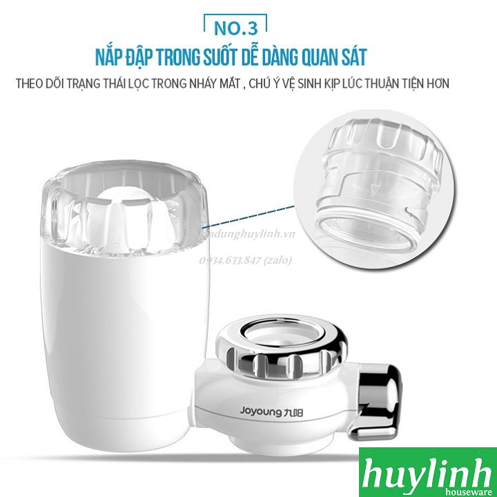 Thiết bị máy lọc nước tại vòi Joyoung JYW-T03 - Lọc nước máy - Lõi lọc 5 cấp - Hàng chính hãng