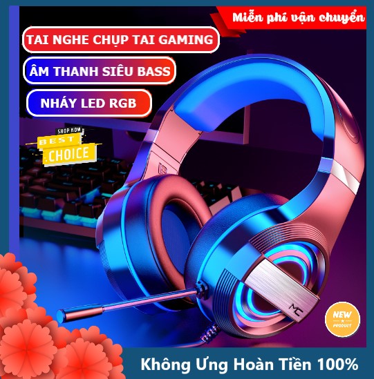 Bộ bàn phím và chuột cơ XSmart kèm tai nghe chụp tai gaming headphone có mic, combo sản phẩm chơi game có LED K2+M8+Q9 7.1 đen - Hàng Chính Hãng