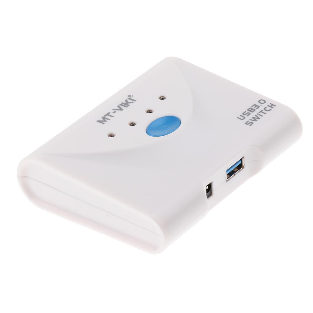 USB 3.0 Sharing Switch Selector 1 In 4 Out Switcher Adapter For PC, Printer Scanner, Hard Drive, Projector
