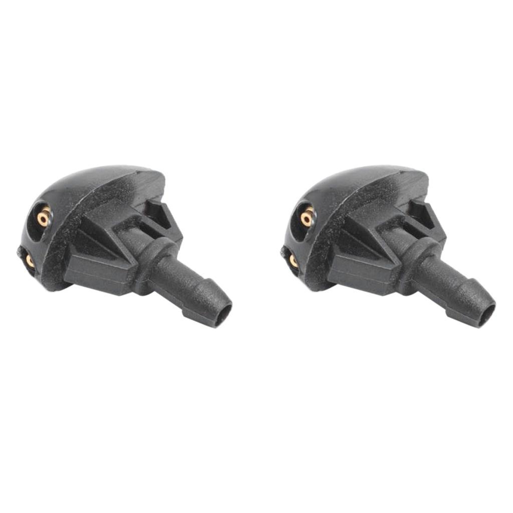 4x Black Windshield Wiper Water Spray Jet Washer Nozzles for Frontier
