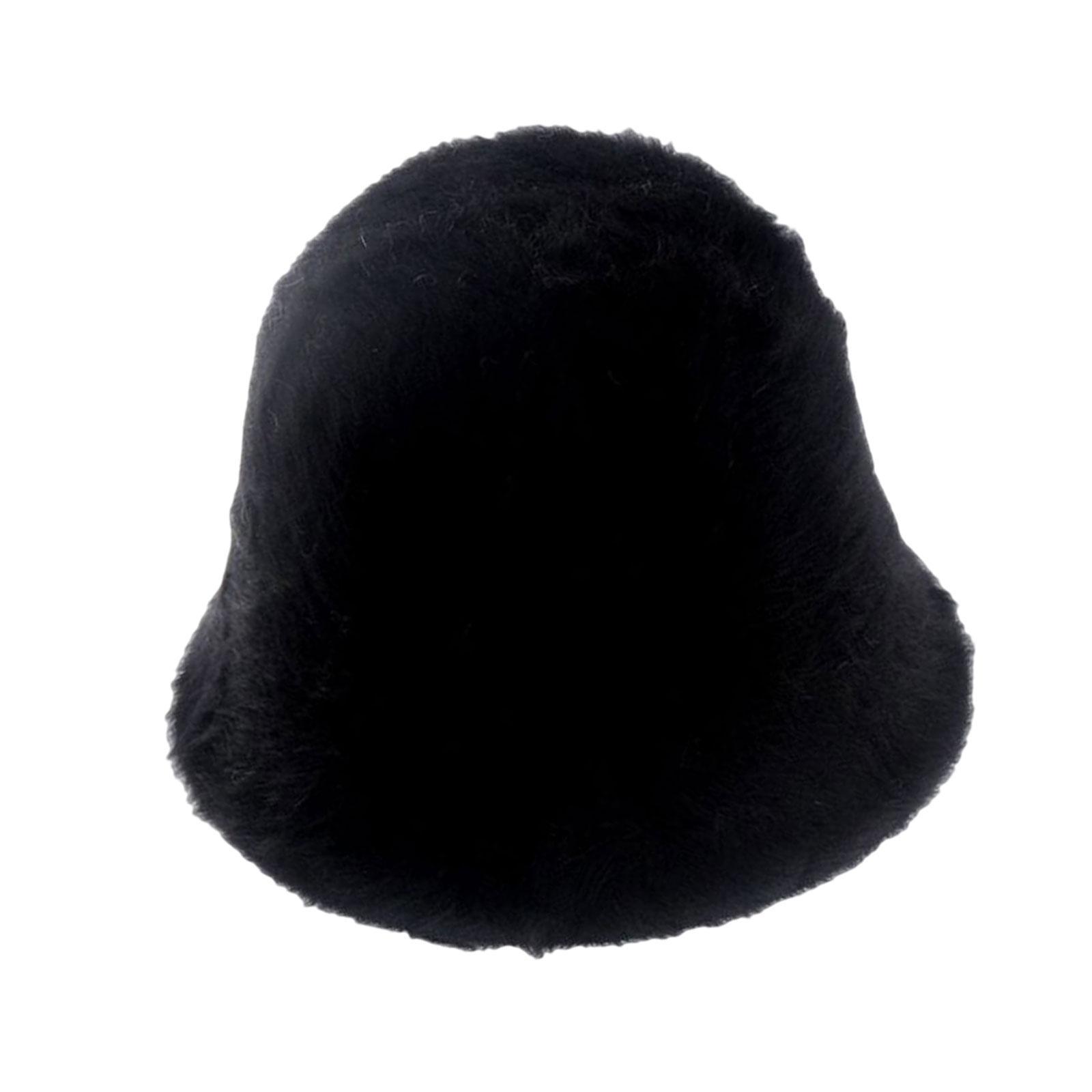 Casual Bucket Hat Fisherman Cap Windproof Headwear Adjustable Warm Womens Winter Fisherman Hat for Cycling Outdoor Camping Autumn Winter