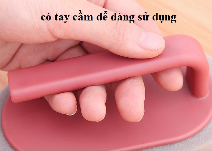 Bàn Chải Chà Rửa giấy nhám, Vệ Sinh Nhà Bếp Nhà Tắm Có Tay Cầm Thông Minh Tiện Dụng GD396-BCGiayNham