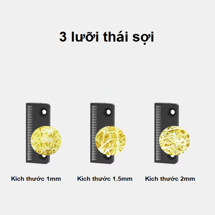 Máy thái lát, thái sợi hành lá, tỏi, ớt và rau củ quả dùng cho quán ăn, nhà hàng thương hiệu Mỹ cao cấp Septree GJ806 công suất 850W - Hàng nhập khẩu