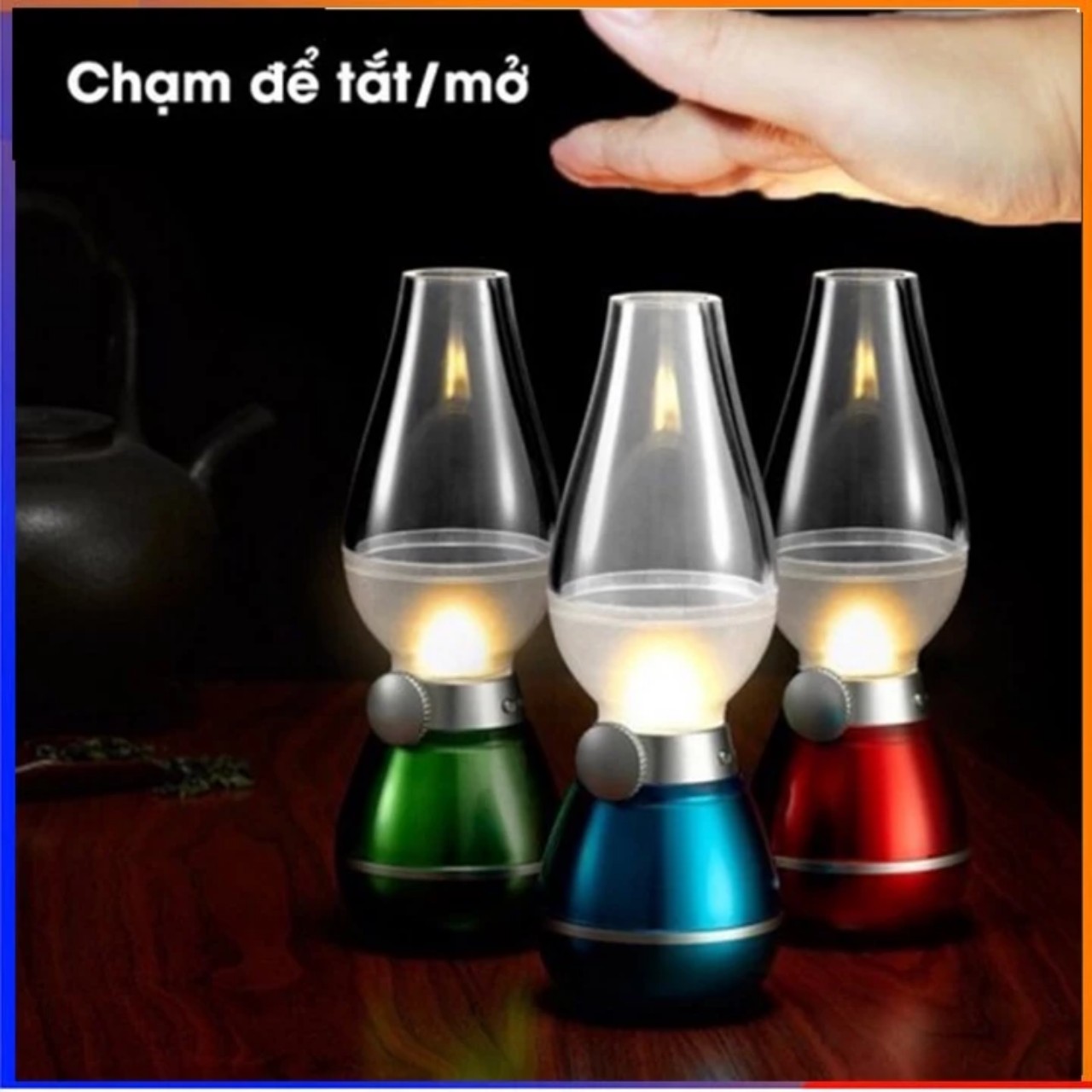 Đèn Thờ Cảm Ứng Điện Tử LED Thổi Bật Tắt - Bản Cao Cấp, Thông Minh và Tiết Kiệm Điện