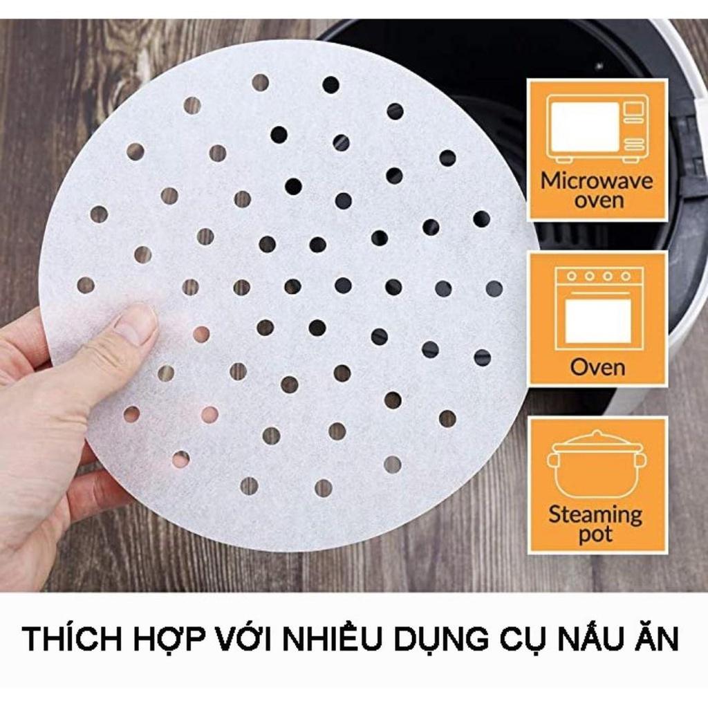Set 50 Tờ Giấy Nến Vàng Chống Dính , Chống Thấm Dầu Ăn
