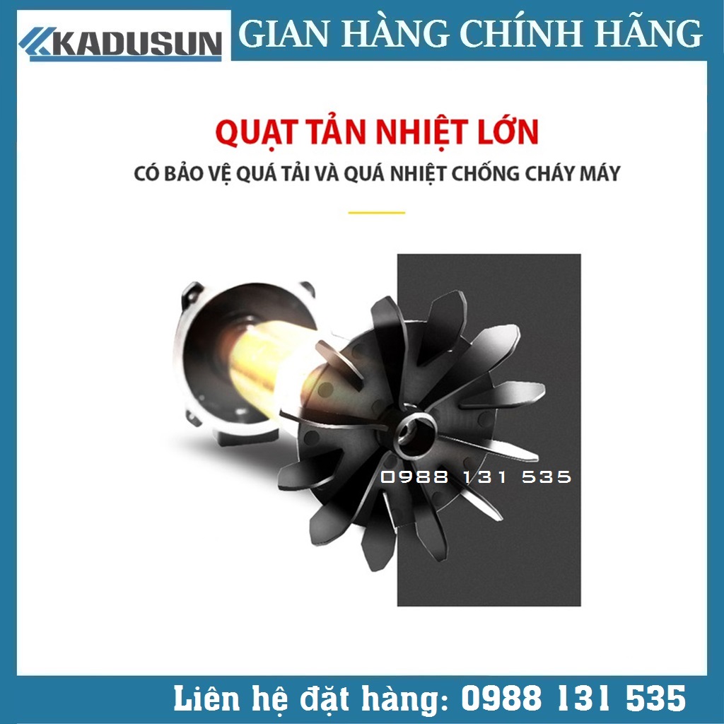 Máy rửa xe áp lực cao Kadusun K2-PXR8 Công suất 2500W chế độ Auto Stop Hàng chính hãng Máy rửa xe Kadusun K2-PXR8