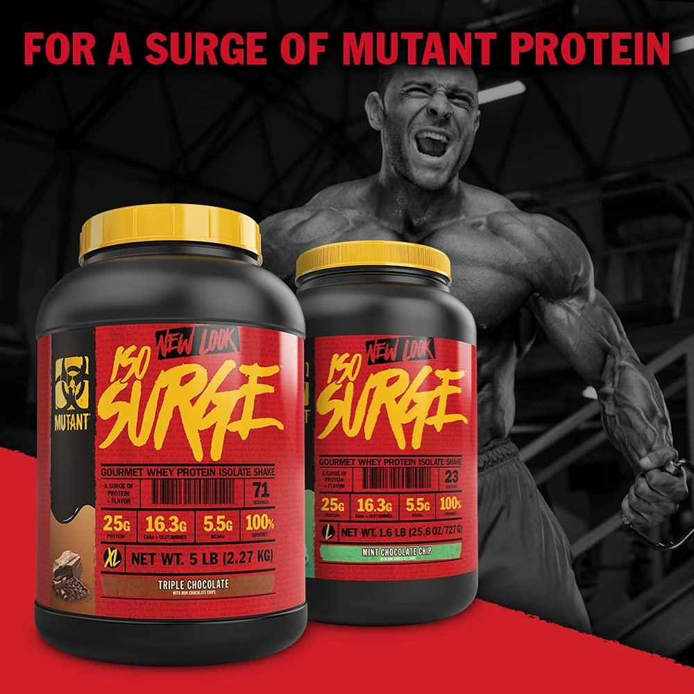 Sữa Dinh Dương Tăng Cơ Nuôi Cơ Phục Hồi Cơ Bắp Whey Isolate Mutant Iso Surge 5lbs (2,3kg)