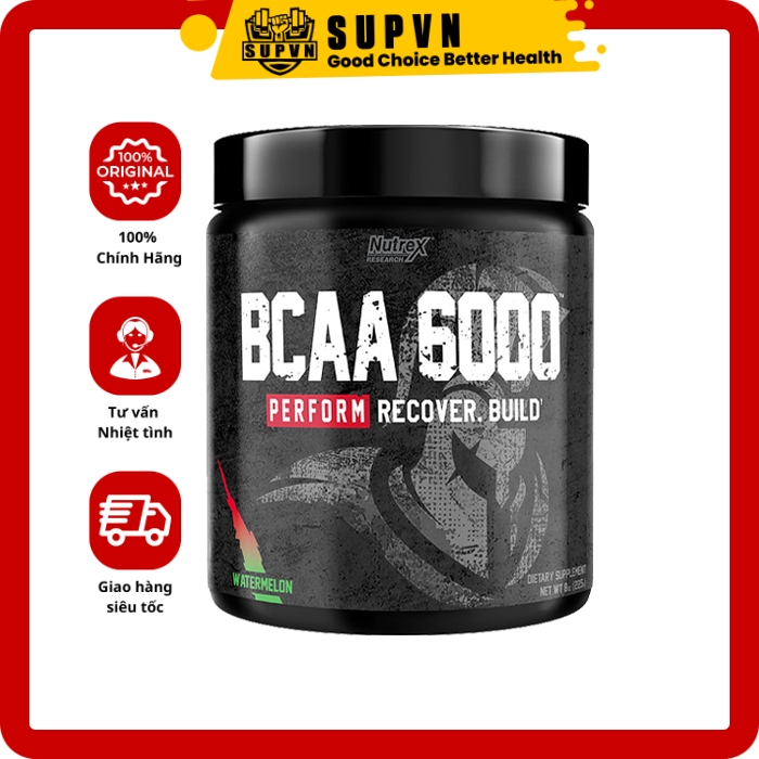 Nutrex Bcaa 6000 (30 Serving) - Phục Hồi Cơ, Chống Mất Cơ, Chống Nhức Mỏi Cơ, Phát Triển Cơ