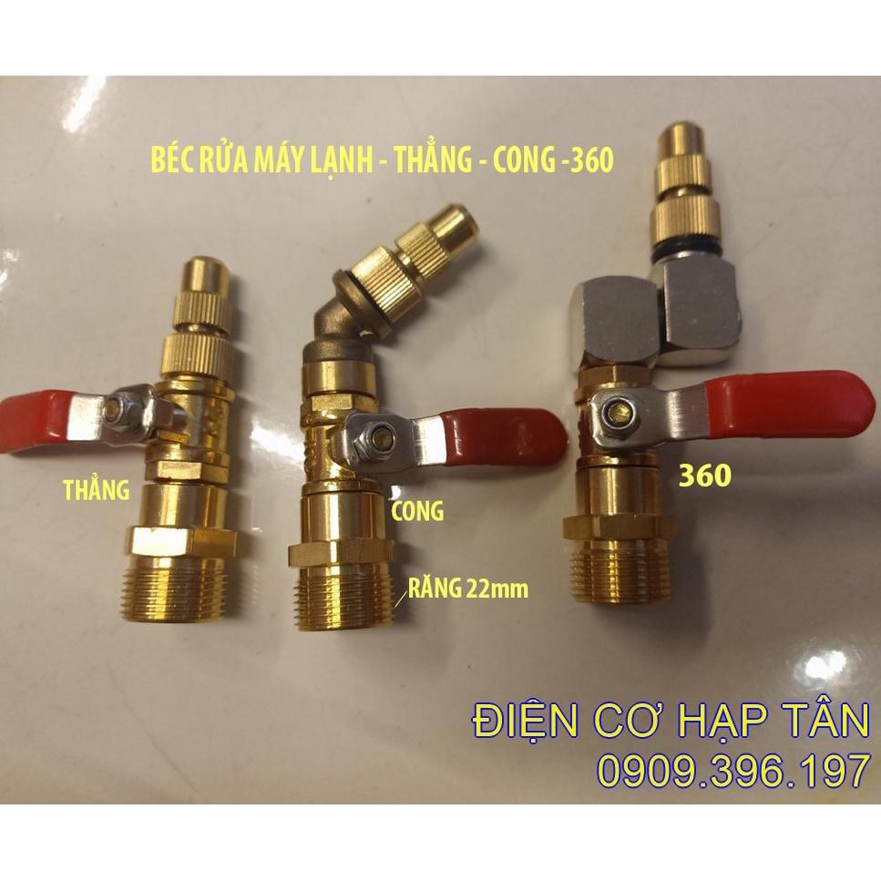 BÉC RỬA MÁY LẠNH –THẲNG – CONG - ĐA GÓC XOAY