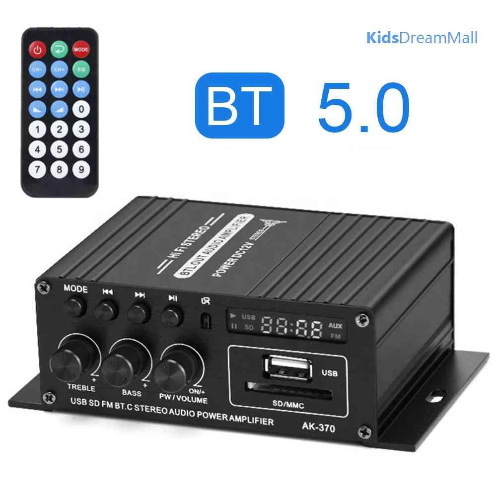 Mới Bộ Khuếch Đại Âm Thanh HIFI AK-370 Bluetooth 2.0 Kênh 12V