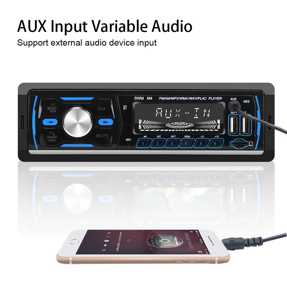 Máy nghe nhạc MP3 1 Din hỗ trợ FM/AM/RDS/DAB +/MP3 Bluetooth cho xe hơi