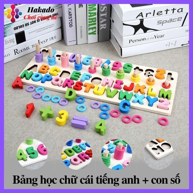 Đồ chơi giáo dục bảng học chữ cái tiếng anh và con số