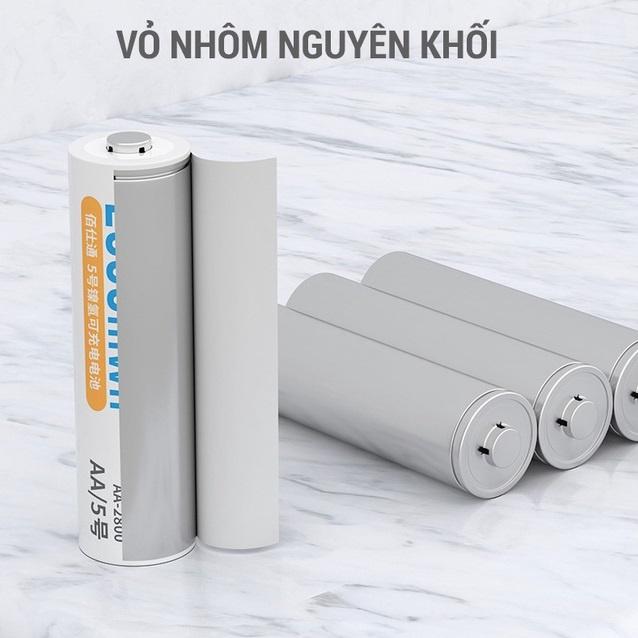 Vỉ 2 pin sạc AA AAA Beston 1.2V hàng nội địa Trung dùng cho micro karaoke, đồ chơi, đồng hồ, máy ảnh, điều khiển từ xa