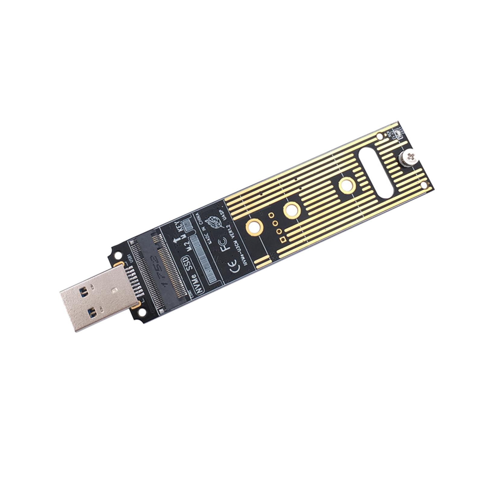 NVME to USB 3.1 Adapter Type A Card Converter Reader with Key B/Key B+M