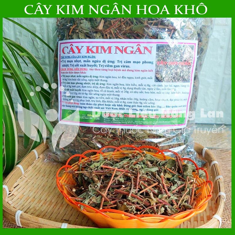 Dây Kim Ngân Hoa khô sạch đóng gói 500g