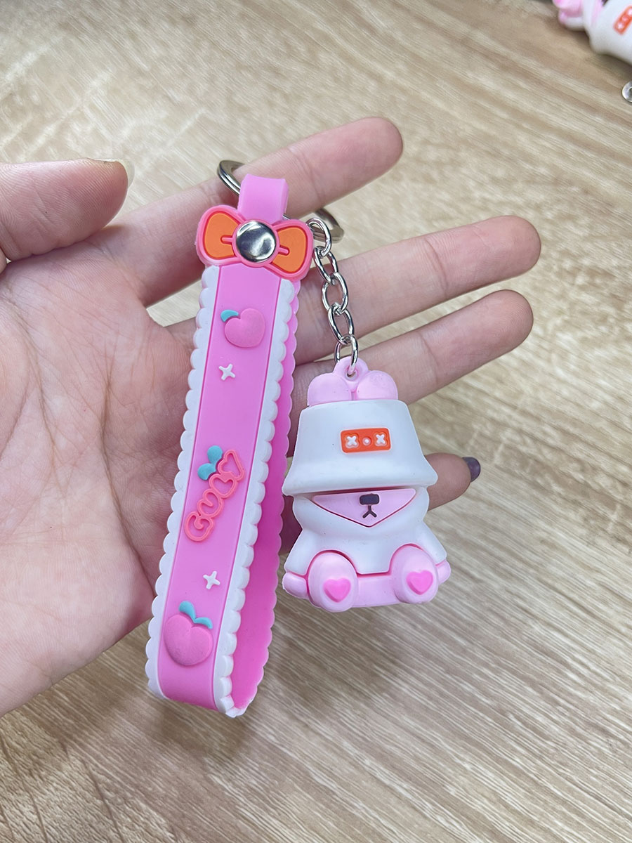 Móc Khoá Hình Gấu Đội Nón