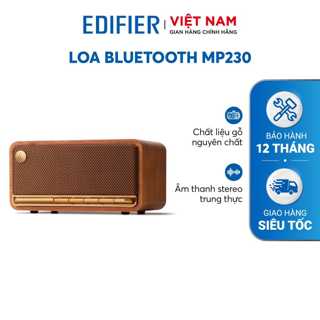 Loa Bluetooth 5.0 EDIFIER MP230 Thiết kế cổ điển Vỏ gỗ chống dội âm - Âm thanh strereo, Thời lượng pin 10h Playtime - Hàng Chính Hãng - Bảo Hành 12 Tháng