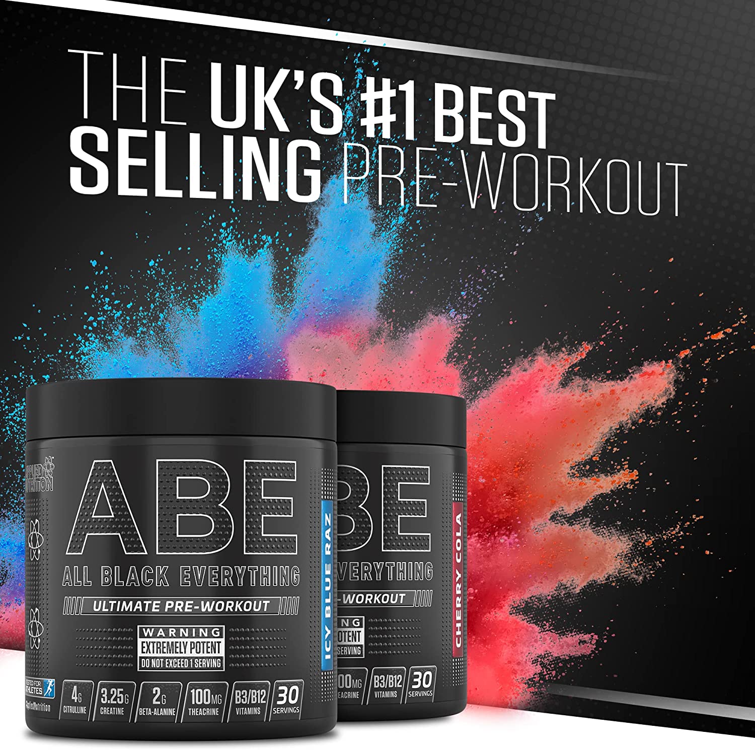 Pre-Workout Abe (30 Lần Dùng) Hỗ Trợ Tăng Sức Mạnh Tăng Năng Lượng Trong Quá Trình Tăng Cơ Giảm Mỡ APPLIED NUTRITION