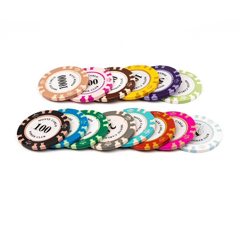 Combo 10 Chip Poker  Phỉnh Poker Có Số Cao Cấp