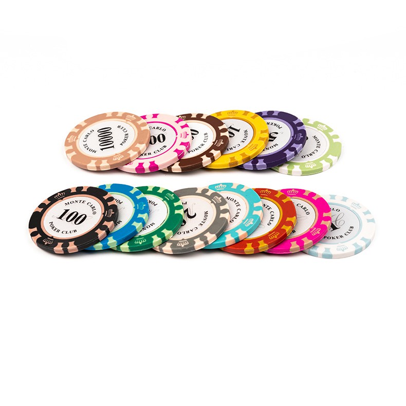 Combo 10 Chip Poker Phỉnh Poker Có Số Cao Cấp