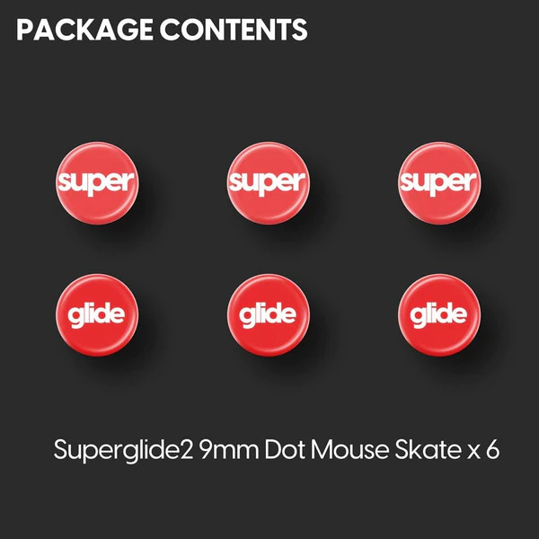 Feet chuột Pulsar Superglide 2 - Universal Dot Skates 9mm - Hàng Chính Hãng