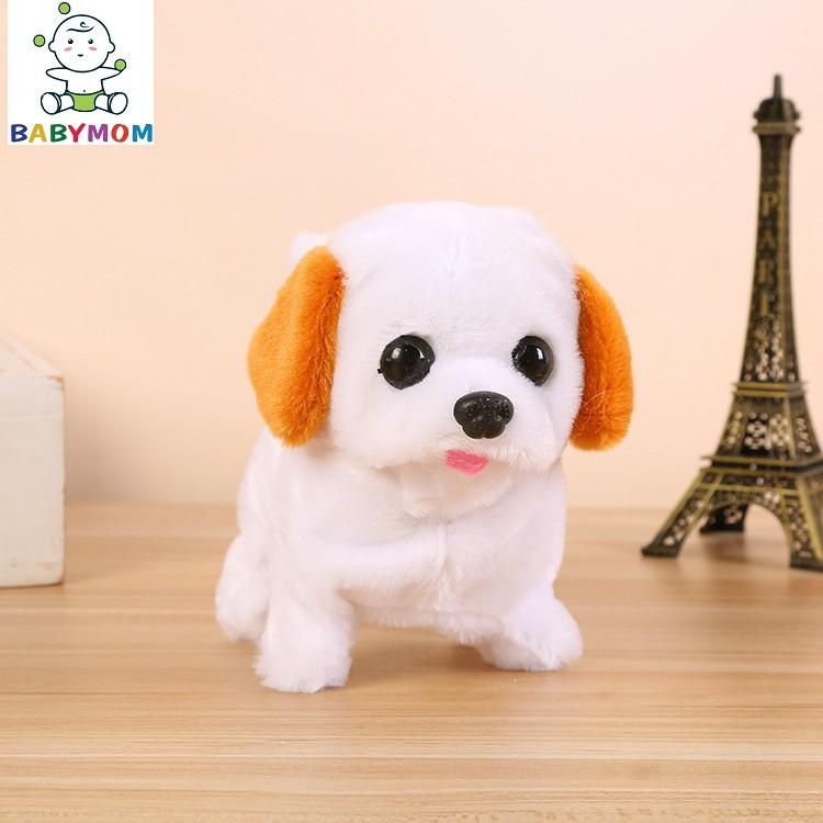 Đồ chơi thú bông chú Chó bông biết đi, biết kêu bibi, biết vẫy đuôi siêu cute giúp bé thân gần gũi với con vật