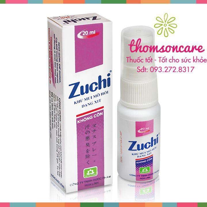 Zuchi xịt khử mùi hôi nách từ thảo dược - Chính hãng Hoa Linh