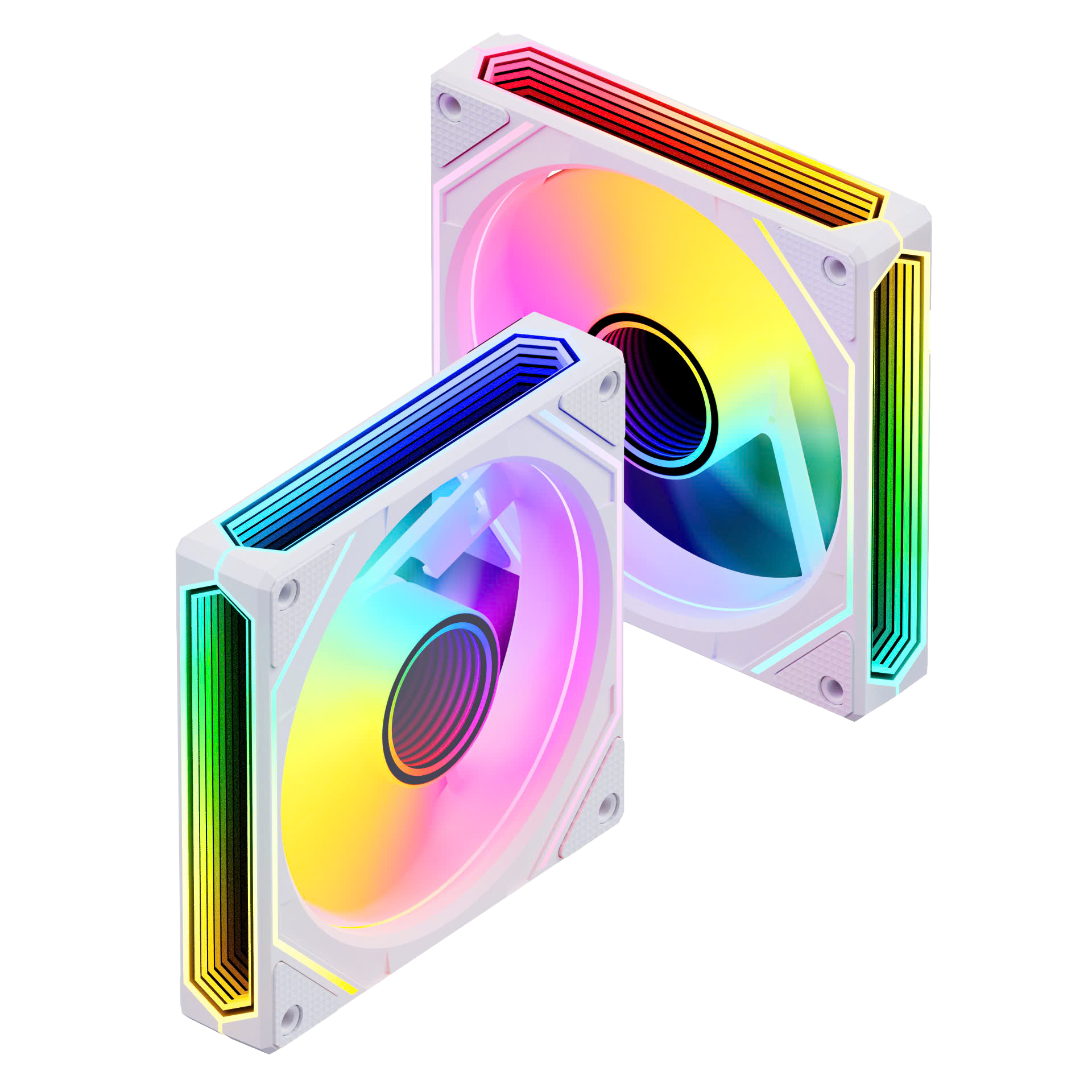Quạt Tản Nhiệt Case MAGIC SNOMAN F-135 ARGB 3 Mặt Gương Black/White – Hàng Chính Hãng