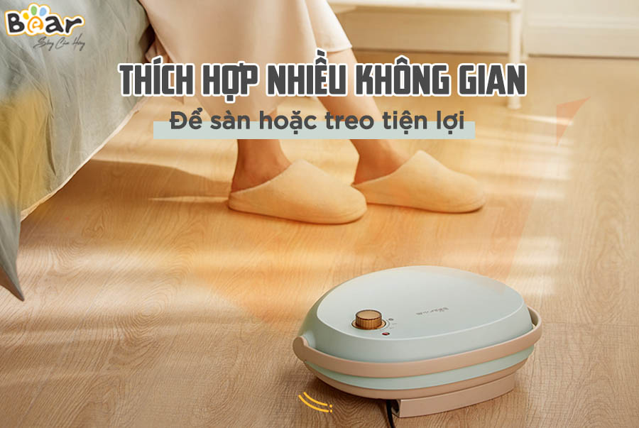 Máy Sưởi Treo Tường Bear DNQ-A19B1 Không Làm Khô Da Công Suất 2000 W - Hàng Chính Hãng