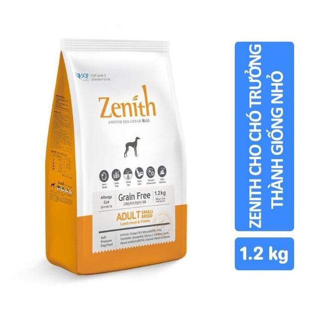 Thức ăn cho chó, Hạt cho chó nhỏ Zenith Small Breed - Thức Ăn Hạt Mềm Cho Chó Nhỏ - túi 1.2kg. Hạt mềm cho chó.