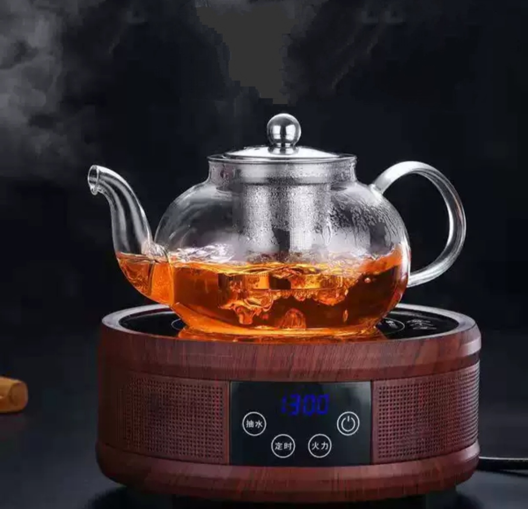 Ấm pha trà thủy tinh lõi lọc inox thủy tinh chịu nhiệt ( tặng sét 4 cọ vệ sinh vòi ấm nội địa nhật bản )