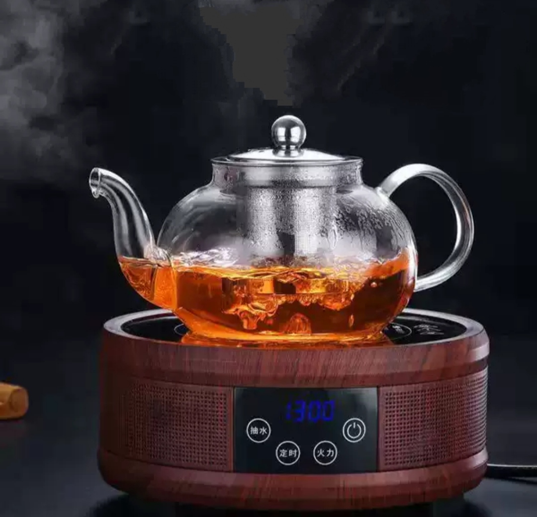 Ấm pha trà thủy tinh lõi lọc inox thủy tinh chịu nhiệt