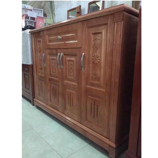 Tủ giày gỗ sồi loại 1 chắc chắn tỉ mỉ