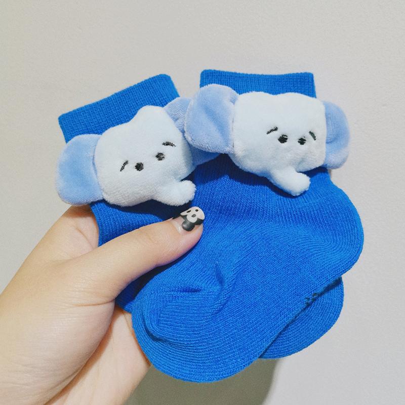 Vớ Cotton Cổ Trung Họa Tiết Hoạt Hình Xinh Xắn Cho Bé