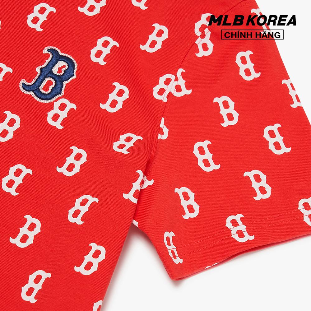 MLB - Đầm mini ngắn tay phom suông Monogram 3FOPM0123